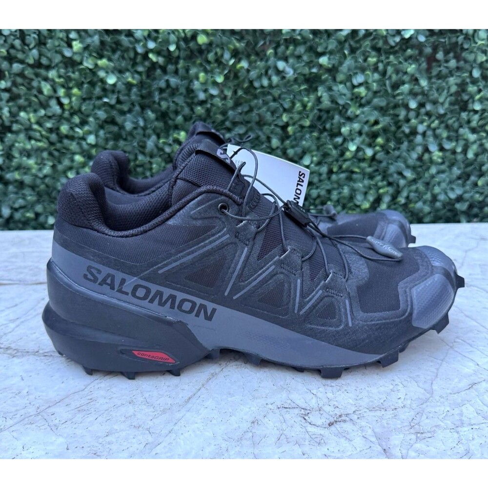 Salomon Speedcross GTX Black Quiet Shade Mens Size 8 Athletic Gore-Tex Sneaker